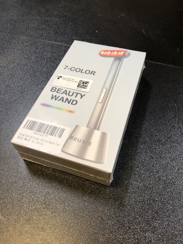 Photo 1 of Red Light Face Wand, Red Light Therapy Facial Wand 7 Colors LED Light Therapy Tool for Home, Eye Massager Skincare Tool