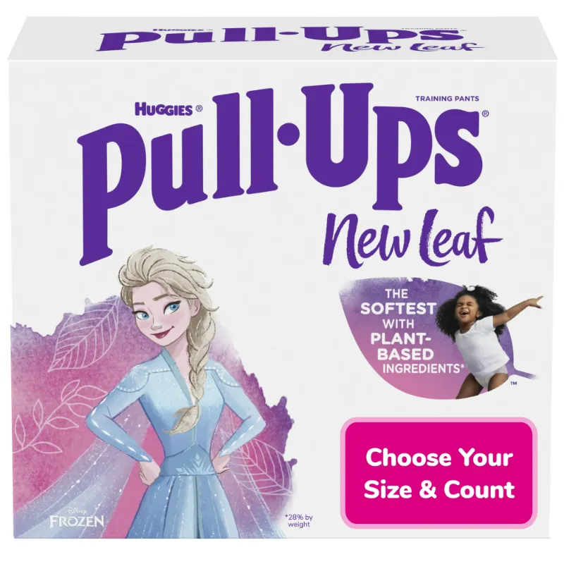 Photo 1 of ;Pull-Ups New Leaf Girls' Training Pants, 4T-5T, 3 packs of 33