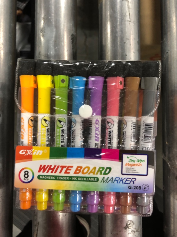 Photo 1 of  Dry Erase Markers for Whiteboard w/Eraser Caps (2 Packs of 8), Magnetic White Board Marker Set for Kids, Ultra-Fine Tip, Assorted Colors & Low-Odor, Use for Office, Classroom & Home
