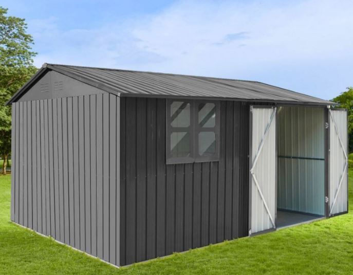 Photo 1 of  Metal Garden Shed: 10ft x 12ft Outdoor Storage with Window