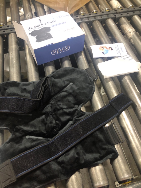 Photo 1 of REVIX XL Shoulder Ice Pack Rotator Cuff Cold Therapy, Reusable Gel Ice Pack Shoulder Wraps for Pain, Swelling, Tendonitis and Shoulder Surgery, Long-Lasting Shoulder Compression, Black