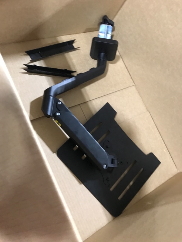 Photo 1 of MOUNT PRO Laptop Stand Desk Mount, 2 in 1 Function Monitor Laptop Mount, Laptop Arm Fits Max 17" Notebook and 32" Computer Screen, Single Monitor Mount with Laptop Tray, Holds up to 17.6lbs