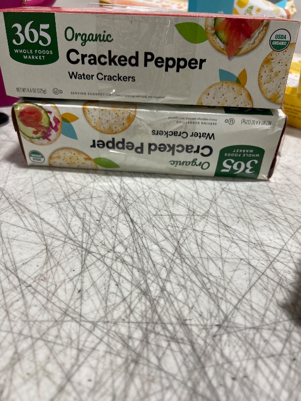 Photo 2 of  2 pack Organic Cracked Pepper Water Crackers
