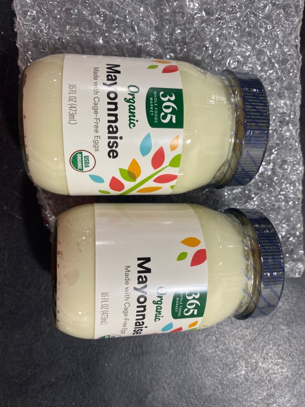 Photo 2 of 365 by Whole Foods Market, Organic Mayonnaise, 16 Fl Oz NOV 2024 2PK