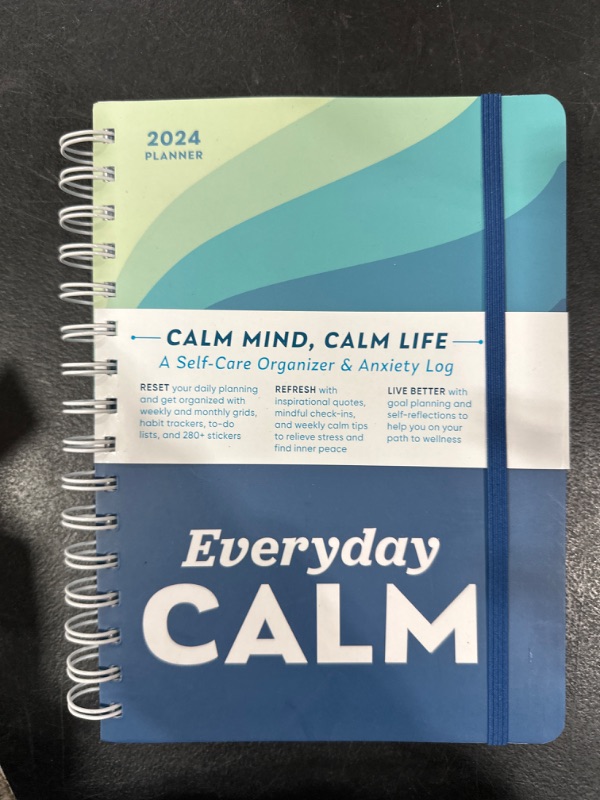 Photo 2 of 2024 Everyday Calm Planner: a Self-Care Organizer & Anxiety Log to Reset Refresh and Live Better (Other)
