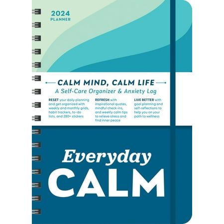 Photo 1 of 2024 Everyday Calm Planner: a Self-Care Organizer & Anxiety Log to Reset Refresh and Live Better (Other)
