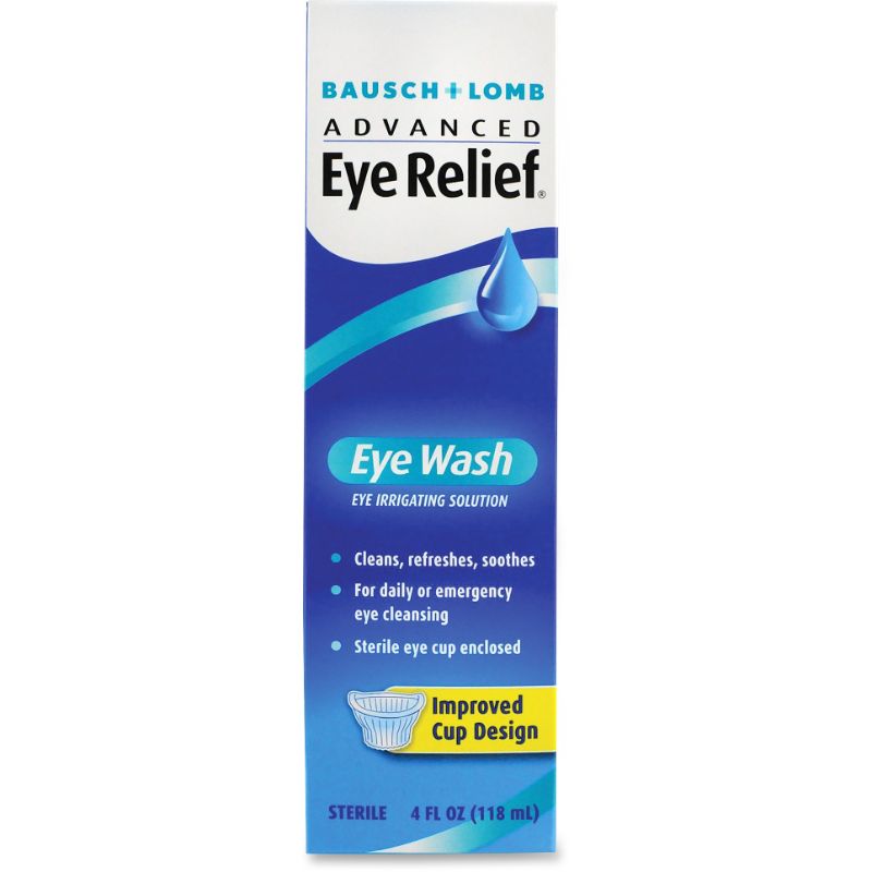 Photo 1 of Bausch & Lomb Eye Wash Relief Solution that Cleans, Refreshes, and Soothes, 4 Fl Oz, (Pack of 6) 4 Fl Oz (Pack of 6)