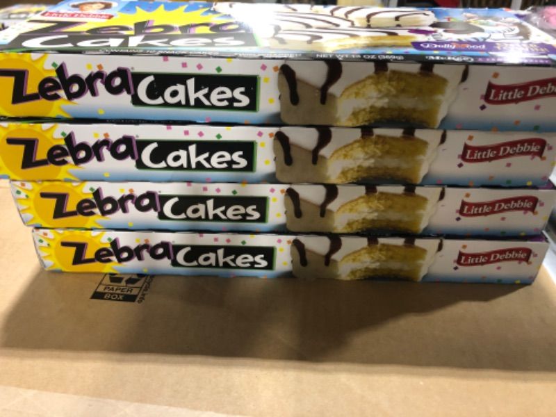 Photo 1 of  4 BOX Little Debbie Zebra Cakes - 10ct/13oz