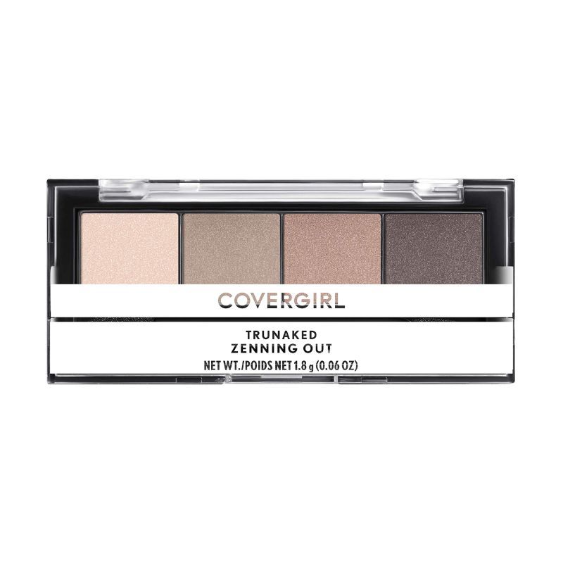 Photo 1 of **2Pack** COVERGIRL TruNaked Quad Eyeshadow Palette, Zenning Out, 6 Shades, 0.06 Fl Ounces, Shimmer Fade-Proof Formula, Pigmented Shades 740 -Zenning out