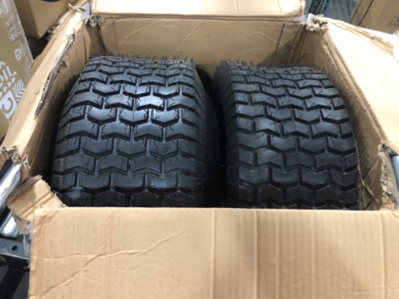 Photo 1 of (2-Pack) 20x8.00-8 Lawn Mower Tires (4 ply Tubeless), Replacement Tubeless Tires for Riding Lawnmowers, Golf Carts, and ATVs, Rim Not Included