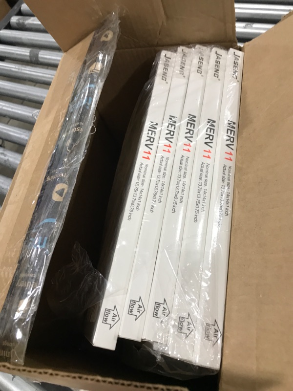 Photo 1 of 14x14x1 Furnace Air Filters 5 Pack, MERV 11 MPR 1000 & FPR 7 Filtering, HVAC Air Filter Replacement (exact dimensions: 13 3/4"x 13 3/4"x3/4")