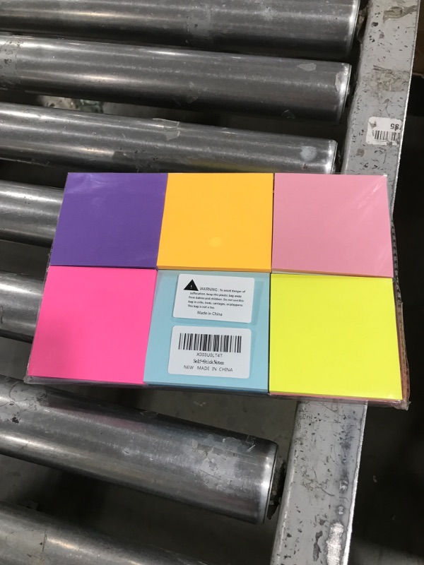 Photo 2 of 2 Pack -12 Pack Sticky Notes, 3x3 Inch Colorful Sticky Note, 50 Sheets/Book Bright Colors Self-Stick Notes Pads, Sticky Note Pads for Home, Office, School. Teacher Wish List(12 Color)