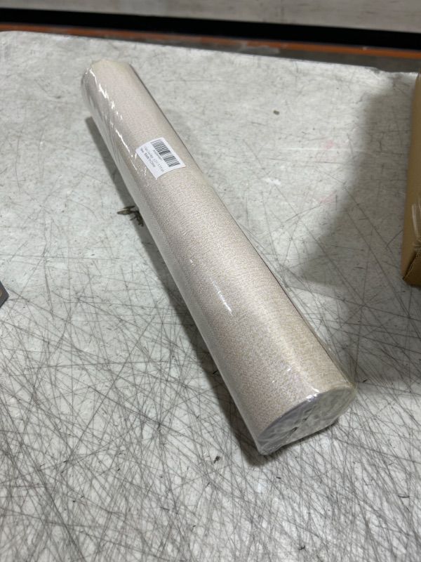 Photo 1 of 11 Yards Faux Light Beige Grasscloth Linen Wallpaper Peel and Stick Removable Simple Natural Embossed Textured Paper Self Adhesive Room Wall Decoration,32.8 Ft X 17.9 inch
