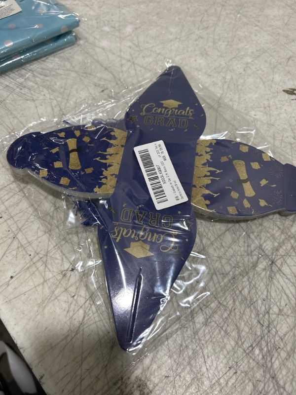 Photo 1 of NATUOPPC Graduation Cap Gift Boxes 2024 Graduation Party Treat Box,24 Pack Grad Candy Box with Black Tassel Party Favors for Class of 2024 Table Centerpieces (Blue)