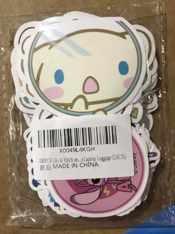 Photo 2 of 100PCS Lilo & Stitch and Cinnamoroll Stickers Cute Mixed Cartoon Stickers for Kids Teens Adults Kawaii Waterproof Vinyl Cartoon Stickers for Water Bottles Laptop Luggage (LSCN), TT-001