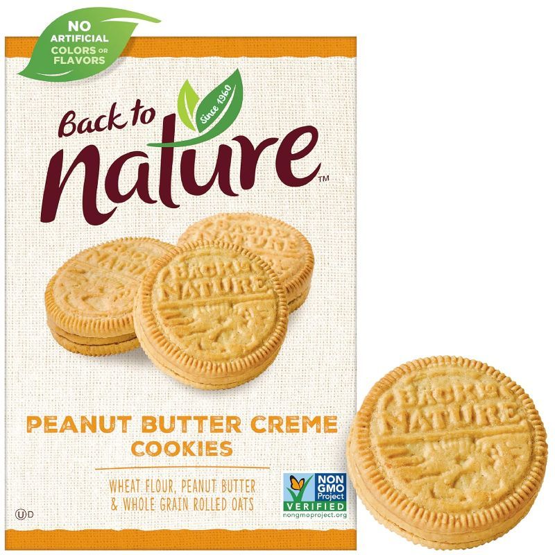 Photo 1 of  BB 06.11.24 Back To Nature Peanut Butter Crème Cookies -  PACK OF 2 BB 06.11.24