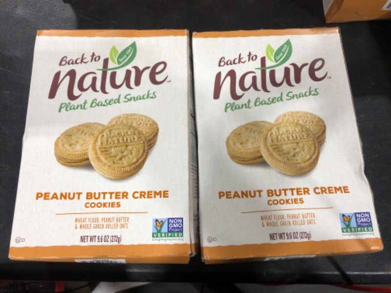 Photo 2 of  BB 06.11.24 Back To Nature Peanut Butter Crème Cookies -  PACK OF 2 BB 06.11.24