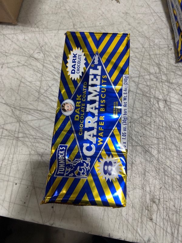 Photo 3 of 2 pack Tunnock's Dark Chocolate Caramel Wafers 8 Pack of 30g