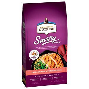 Photo 1 of Rachael Ray Nutrish Savory Bites Tasty Salmon & Veggies Recipe Dry Cat Food 5 Lb. Bag 2025
