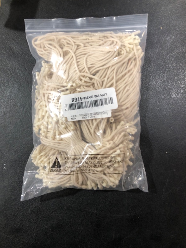 Renashed 7.7" 500 Pcs Cotton Hang Tag String Fasteners for Gifts