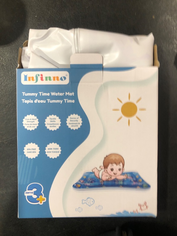 Photo 2 of Infinno Inflatable Tummy Time Mat Premium Baby Water Play Mat for Infants and Toddlers Baby Toys for 3 to 24 Months, Strengthen Your Baby's Muscles, Portable