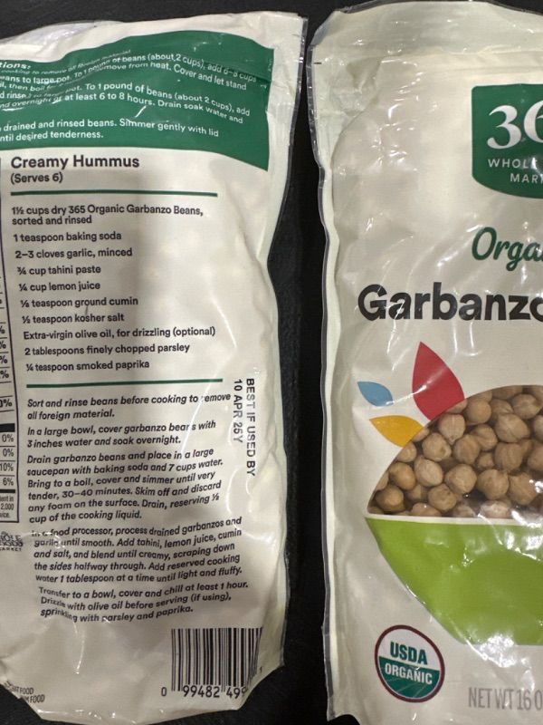 Photo 2 of 365 by Whole Foods Market, Organic Garbanzo Beans, 16 Ounce (Pack of 2)