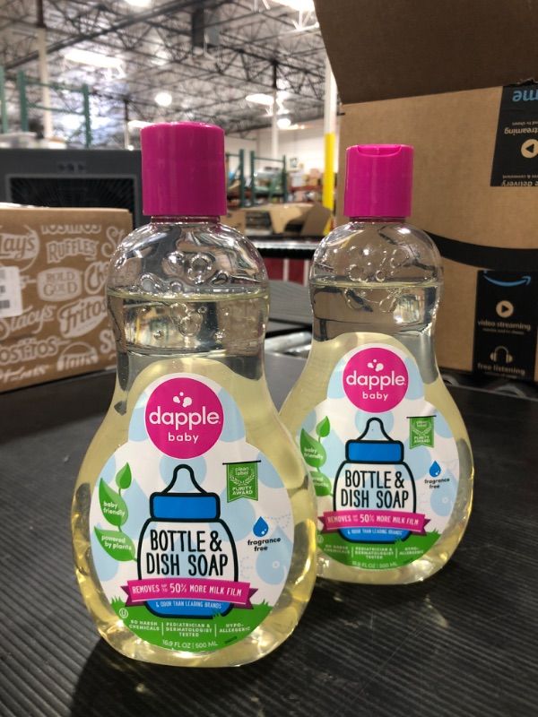 Photo 2 of 2 PACK Dapple Bottle  Dish Soap - Fragrance Free - 16.9 fl oz