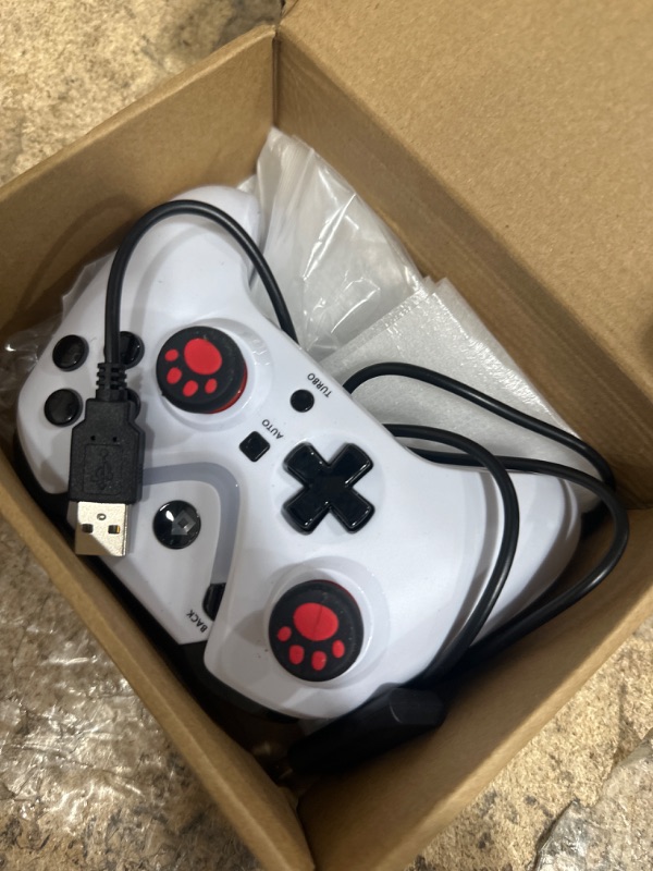 Photo 1 of ROTOMOON Wireless Game Controller with LED Lighting Compatible with Xbox One S/X, Xbox Series S/X Gaming Gamepad, Remote Joypad with 2.4G Wireless Adapter, Rechargeable Battery (White)…