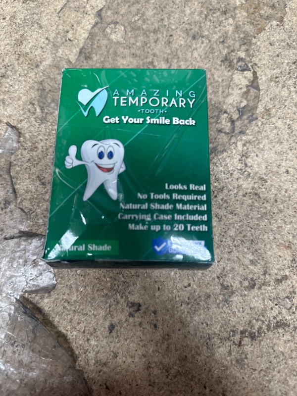 Photo 2 of (Natural Shade) Amazing Temporary Tooth Replacement Kit, Temp Missing Teeth Repair, Available in Natural or Bright Shade