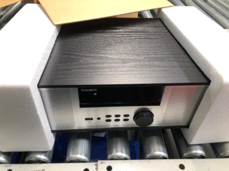 Photo 1 of *USED SOLD FOR PARTS*NON-REFUNDABLE*Retro Style Micro Shelf System 40W RMS with CD Player, Bluetooth, USB Playback, FM Radio, AUX-Input, 2-Way Music Crisp-Sound, DSP-Tech (TB-816C)