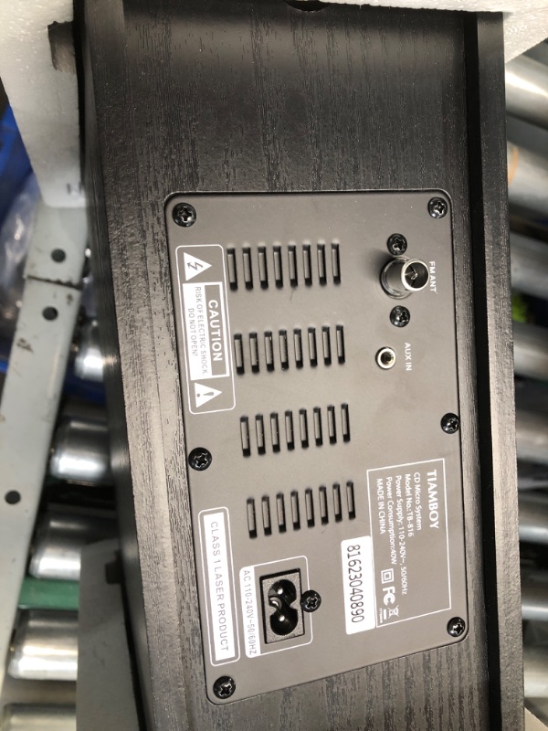 Photo 1 of *USED SOLD FOR PARTS*NON-REFUNDABLE*Retro Style Micro Shelf System 40W RMS with CD Player, Bluetooth, USB Playback, FM Radio, AUX-Input, 2-Way Music Crisp-Sound, DSP-Tech (TB-816C)