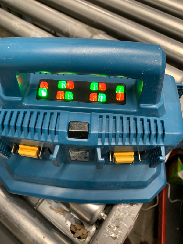 Photo 2 of ?6Port & Wall Hole? Replacement for Makita Battery Charger 18V Six Port Lithium-Ion Charger with Power Button,6 LED Indicators
