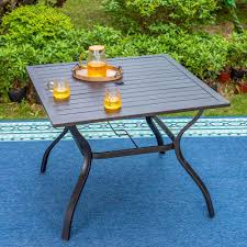 Photo 1 of  Metal Outdoor Patio Dining  Square Table


