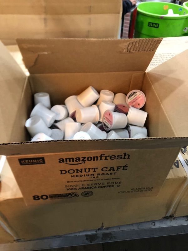 Photo 2 of AmazonFresh Donut Cafe 80 Ct. K-Cups, Medium Roast, Keurig K-Cup Brewer Compatible