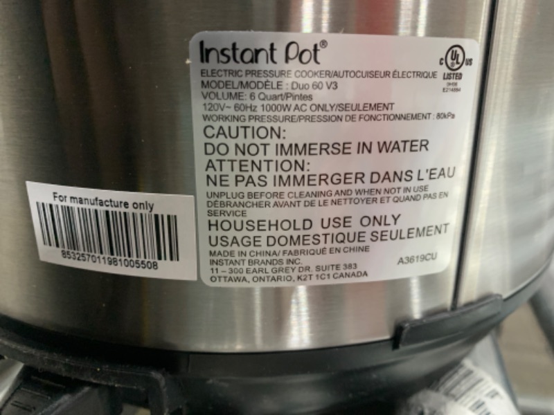 Photo 4 of (READ FULL POST) Instant Pot Duo Plus 9-in-1 Electric Pressure Cooker, Slow Cooker, Rice Cooker, Steamer, Sauté, Yogurt Maker, Warmer & Sterilizer, Includes App With Over 800 Recipes, Stainless Steel, 6 Quart