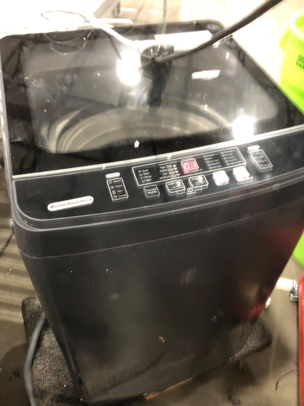 Photo 1 of Automatic Washing Machine, 25 LBS Portable Full Washing Machine with 10 Programs & 8 Water Levels Selections Clothes Washing Machines with LED Display Suitable for Camping, Apartment, Dorm, Gold