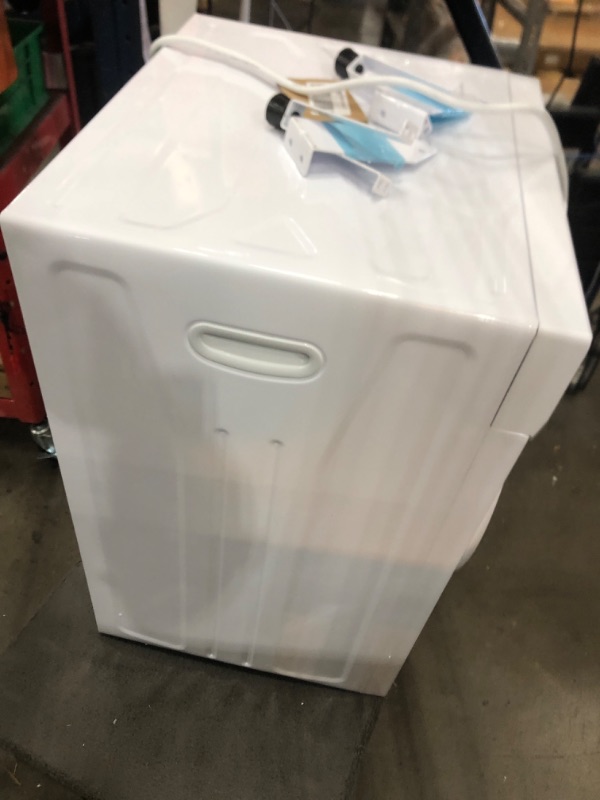 Photo 4 of * TESTED* Euhomy Compact Dryer 1.8 cu. ft. Portable Clothes Dryers with Exhaust Duct with Stainless Steel Liner Four Function Small Dryer Machine, Suitable for Apartments, Dorm, RVs, White