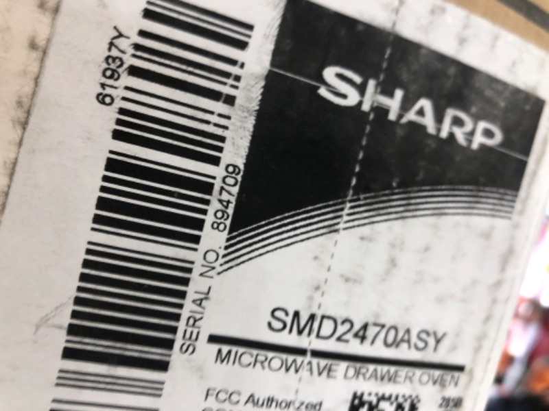 Photo 1 of Sharp SMD2470AS Microwave Drawer Oven