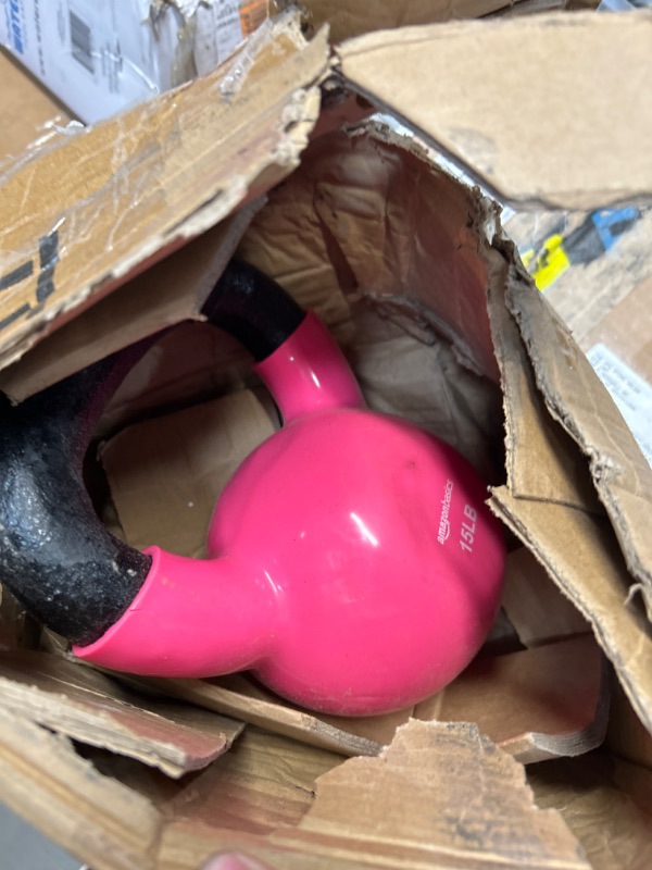 Photo 2 of Amazon Basics Vinyl Kettlebell 15 lbs