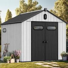 Photo 1 of * MISSING PARTS ONLY 1 BOX OF 3* YITAHOME 8x8ft Outdoor Resin Storage Shed with Floor