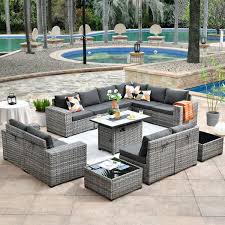 Photo 1 of *PARTS ONLY* MISSING PARTS* BLACK AND GREY OUTDOOR WICKER PATIO FURNITURE SET