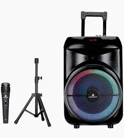 Photo 1 of **NON-REFUNDABLE** (PARTS) Max Power Rumble 12" Woofer Bluetooth Trolley Speaker with Stand
