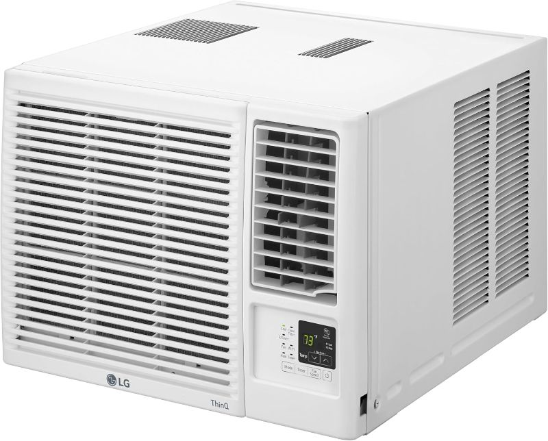 Photo 1 of 
LG LW8023HRSM 7,600 BTU 115V Programmable Window Air Conditioner with Heater, WiFi, and Remote - White
