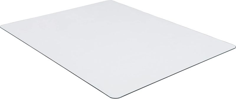 Photo 1 of Lorell Tempered Glass Chairmat, 48" Width x 60" Depth x 0.25" Thickness, Clear, 1 Each
