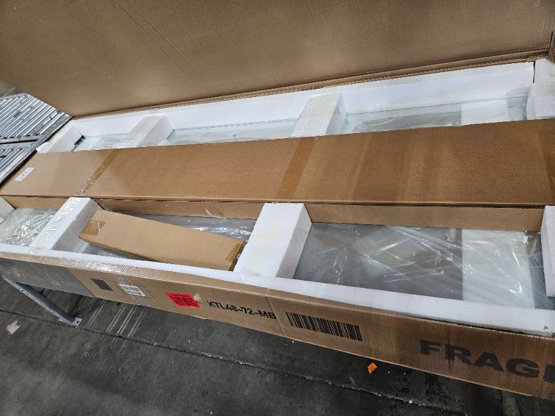 Photo 1 of  Shower Door Double Sliding for Bathroom, Reversible Bathroom Glass Shower Door with Two Handles 72x 48