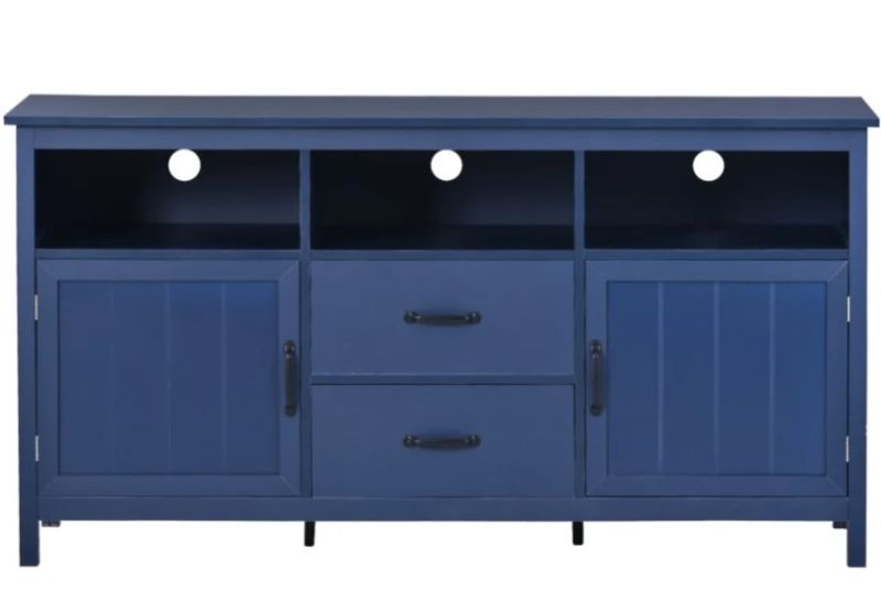 Photo 1 of  TV Stand for TV up to 68 in with 2 Doors and 2 Drawers Open Style Cabinet, Sideboard