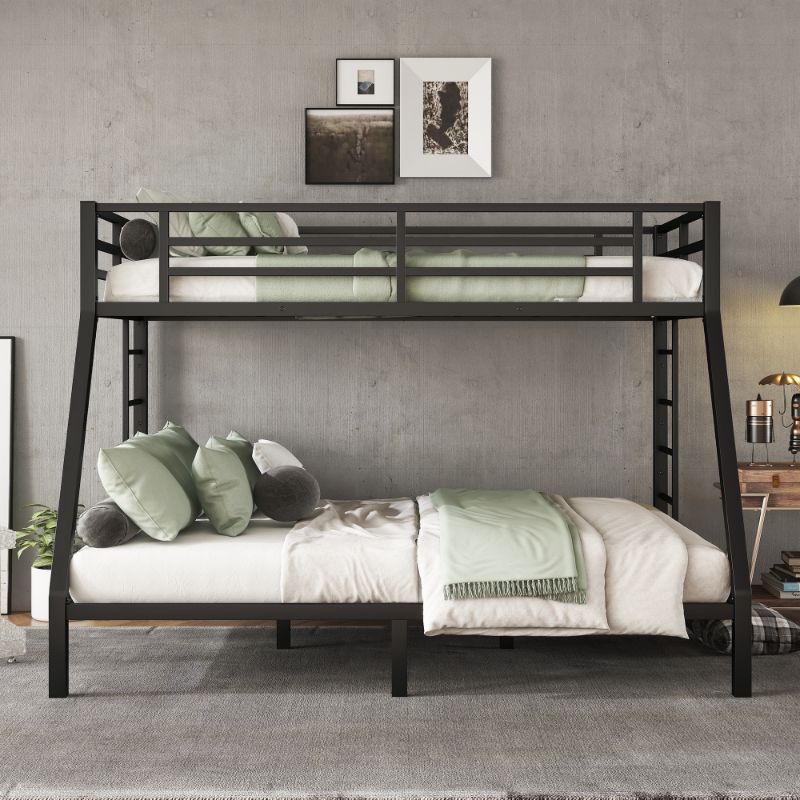 Photo 1 of **incomplete set** Metal Twin XL over Queen Bunk Bed for Teens and Adults,Space-Saving/Noise Reduced/No Box Spring 