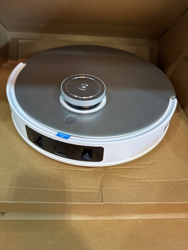 Photo 3 of **PARTS ONLY**ECOVACS DEEBOT T20 Omni Robot Vacuum and Mop,Hot Water Mop Washing,Auto Hot Air-Drying,9mm AutoMop Lifting,Dual Spinning Mops,Self-Emptying,6000Pa Suction,Obstacle Avoidance,YIKO Voice Assistant,White T20 OMNI White