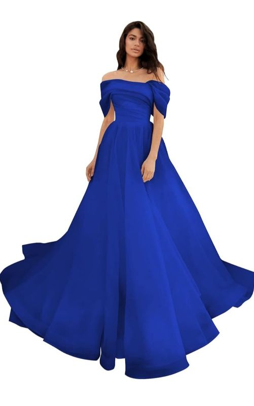 Photo 1 of **Stock photo for reference only** Blue dress ball gown for women