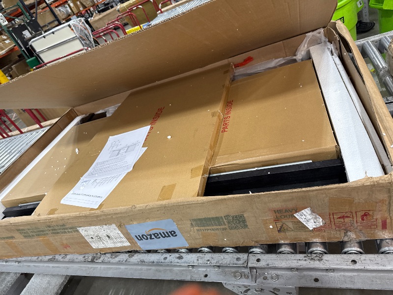 Photo 1 of Merax 9 Piece Extendable Dining Table Set for 8, Farmhouse 83.9” Kitchen Table with Removable Leaf and 8 Upholstered Chairs, Espresso